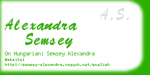 alexandra semsey business card